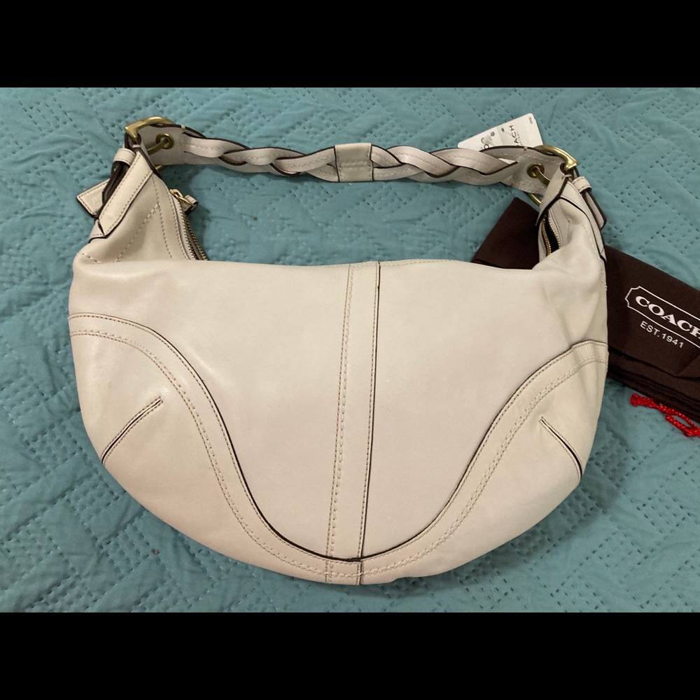 Coach Dylan hobo NWT winter white